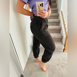 Charcoal fur sweatpants